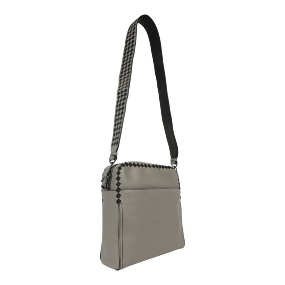 Bottega Veneta Leather Crossbody Grey Female - Picture 4 of 5